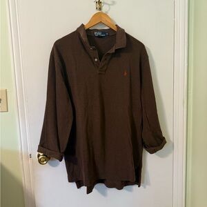 POLO Ralph Lauren long sleeved polo XL *flaw*